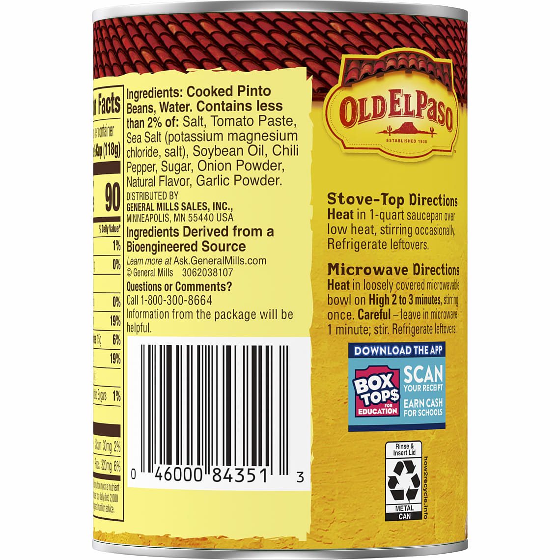 Vegetarian Refried Beans Mexican Sides Old El Paso